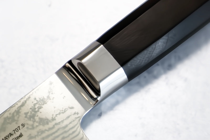 Cangshan Cutlery MAYA Series 8" Chef's Knife - Forged X-7 Damascus - Octagon African Blackwood Handle - Dark Walnut Magnetic Sheath 501899 - Northwest Knives