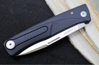 Lionsteel Thrill Slip Joint - Black Aluminum Handle / M390 Steel - TRABS