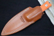 Lionsteel B40 Orange G-10 Handle - Fixed Blade - Northwest Knives