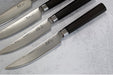 Cangshan Cutlery MAYA Series 4pc Steak Knife Set - Forged X-7 Damascus - Octagon African Blackwood Handle - Dark Walnut Magnetic Sheath 503756 - Northwest Knives