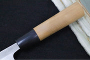 Kikuichi of Japan Tatsutogi Series - 6" Deba Knife (Single Bevel) - White #3 Carbon Steel - Japanese Magnolia Handle - Water Buffalo Horn Ferrule - Handcrafted in Nara, Japan - Northwest Knives