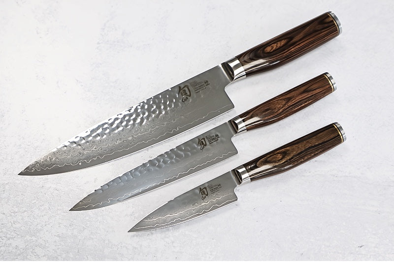 Shun Premier - 3pc Starter Set - 69 Layered Damscus - Made in Seki City, Japan - Northwest Knives