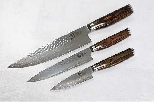 Shun Premier - 3pc Starter Set - 69 Layered Damscus - Made in Seki City, Japan - Northwest Knives