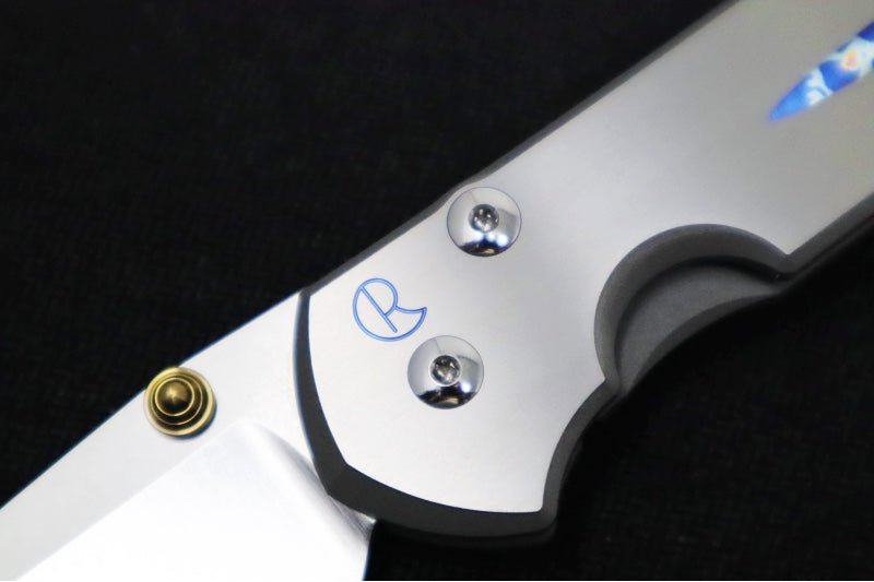 Chris Reeve Knives Large Sebenza 31 Unique Graphic - CPM-Magnacut Steel / Drop Point Blade / Iolite Cabochon L31-1408-0530 #9432