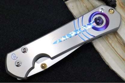 Chris Reeve Knives Large Sebenza 31 Unique Graphic - CPM-Magnacut Steel / Drop Point Blade / Iolite Cabochon L31-1408-0530 #9432