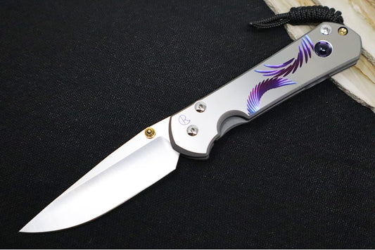 Chris Reeve Knives Large Sebenza 31 Unique Graphic - CPM-Magnacut Steel / Drop Point Blade / Iolite Cabochon L31-1408-0530 #9425