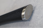 Shun Shiranami - 6.5" Nakiri - Wave Patterned 71 Layered Dual Core Damascus - Prussian Blue Jute Micarta Handle - Made in Seki City, Japan - Northwest Knives