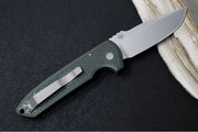 Pro Tech Rockeye Auto - Green Carbide Textured Anodized Aluminum Handle / Stonewashed Magnacut Blade / Blasted Hardware and Clip LG3105-GREEN - Northwest Knives