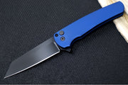 Pro Tech Malibu - Reverse Tanto Blade / Black DLC Finish / CPM-Magnacut Steel / Blue Aluminum Handle 5403-BLUE - Northwest Knives