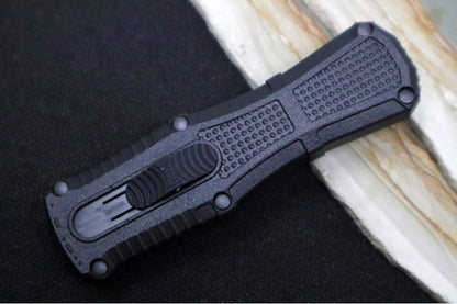 Benchmade 3375GY Mini Claymore OTF - Dagger Blade / CPM-D2 Steel / Smoke Gray PVD Coating / Black Polymer Handle