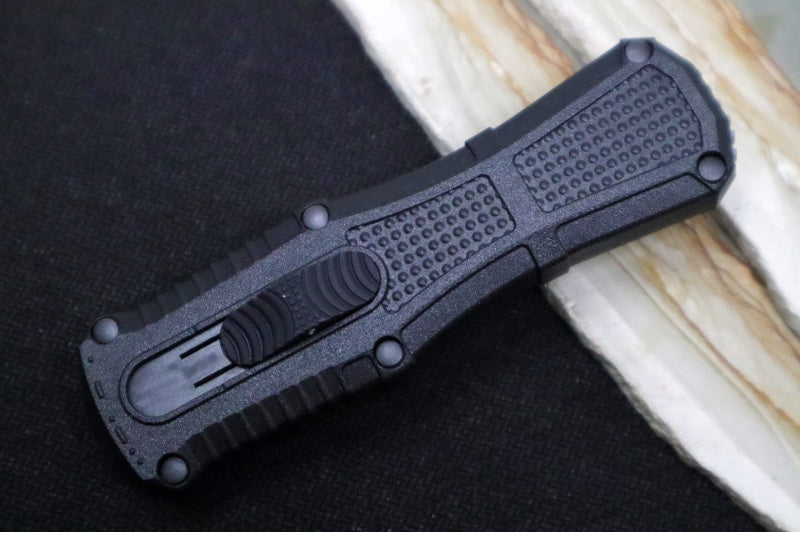 Benchmade 3375GY Mini Claymore OTF - Dagger Blade / CPM-D2 Steel / Smoke Gray PVD Coating / Black Polymer Handle - Northwest Knives