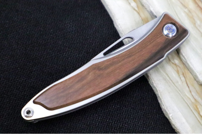 Chris Reeve Knives Mnandi Gentleman's Knife - Macassar Wood Inlay / CPM-Magnacut Steel (A3)