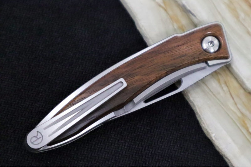 Chris Reeve Knives Mnandi Gentleman's Knife - Macassar Wood Inlay / CPM-Magnacut Steel (A4)