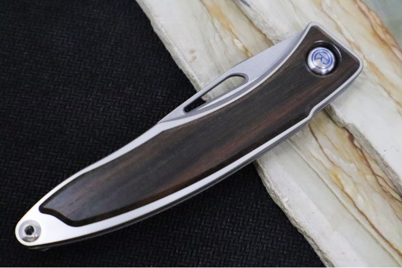 Chris Reeve Knives Mnandi Gentleman's Knife - Macassar Wood Inlay / CPM-Magnacut Steel (A5)