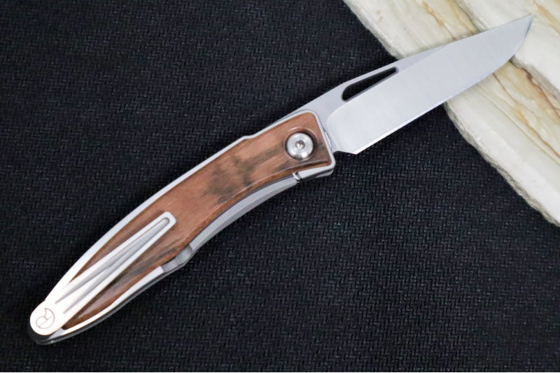 Chris Reeve Knives Mnandi Gentleman's Knife - Macassar Wood Inlay / CPM-Magnacut Steel (A6)