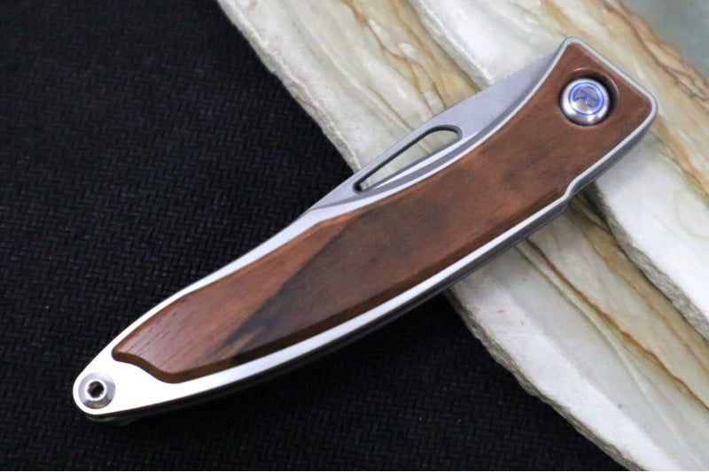 Chris Reeve Knives Mnandi Gentleman's Knife - Macassar Wood Inlay / CPM-Magnacut Steel (A6)