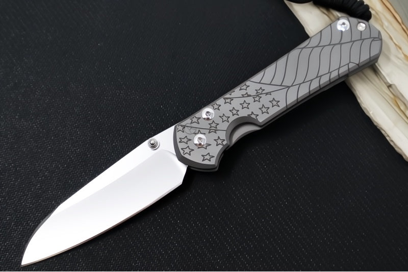 Chris Reeve Knives Large Sebenza 31 CGG "Forever Flag" - Insingo Blade / Magnacut Steel / Titanium Handle L31-1508