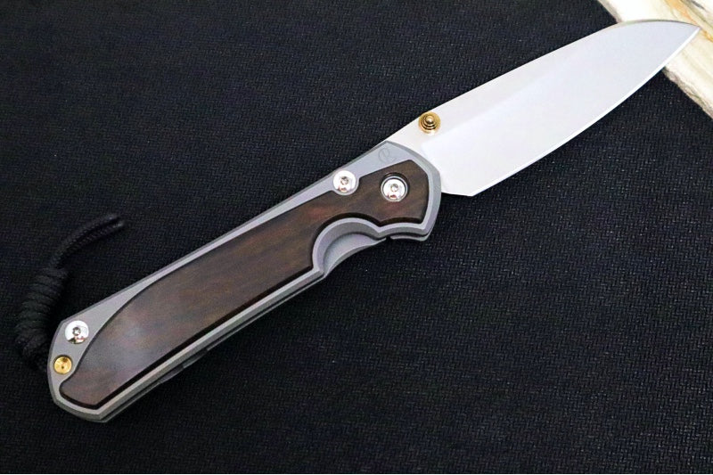 Chris Reeve Large Sebenza 31 LEFT HAND - Insingo Blade / Macassar Ebony Inlay / CPM-Magnacut Steel (A1) L31-1129 - Northwest Knives
