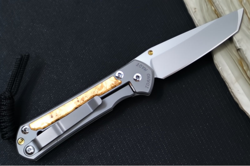 Chris Reeve Knives Small Sebenza 31 - Tanto / Box Elder Inlay / CPM-Magnacut Steel S31-1132 (A4)