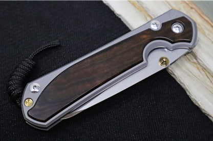 Chris Reeve Large Sebenza 31 LEFT HAND - Insingo Blade / Macassar Ebony Inlay / CPM-Magnacut Steel (A1)