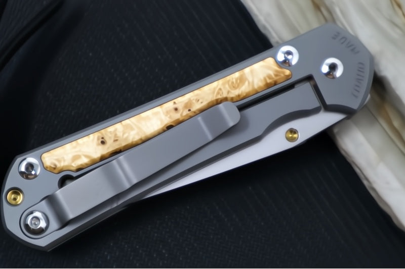 Chris Reeve Knives Small Sebenza 31 - Tanto / Box Elder Inlay / CPM-Magnacut Steel S31-1132 (A4)