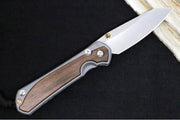 Chris Reeve Large Sebenza 31 LEFT HAND - Insingo Blade / Macassar Ebony Inlay / CPM-Magnacut Steel (A2) L31-1129 - Northwest Knives