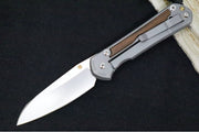 Chris Reeve Large Sebenza 31 LEFT HAND - Insingo Blade / Macassar Ebony Inlay / CPM-Magnacut Steel (A2) L31-1129 - Northwest Knives
