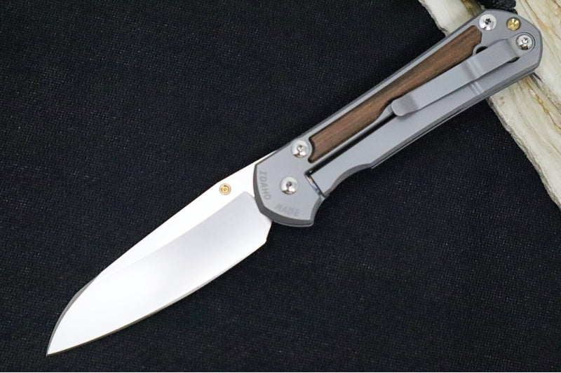 Chris Reeve Large Sebenza 31 LEFT HAND - Insingo Blade / Macassar Ebony Inlay / CPM-Magnacut Steel (A2) L31-1129