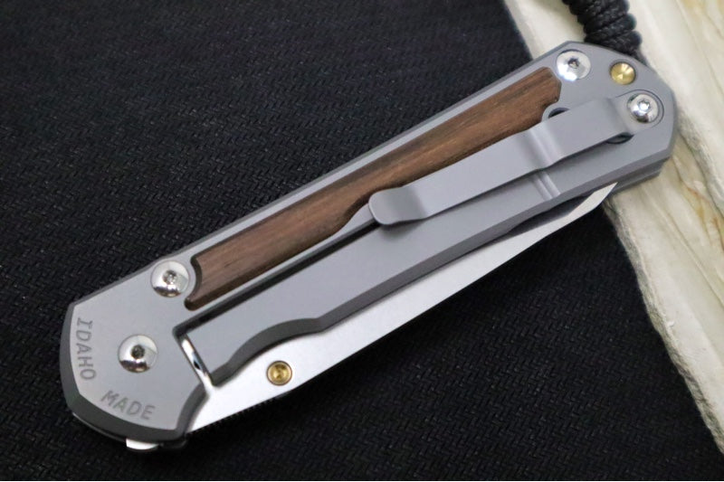 Chris Reeve Large Sebenza 31 LEFT HAND - Insingo Blade / Macassar Ebony Inlay / CPM-Magnacut Steel (A2) L31-1129