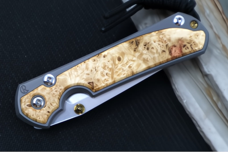 Chris Reeve Knives Small Sebenza 31 - Tanto / Box Elder Inlay / CPM-Magnacut Steel S31-1132 (A3)