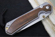 Chris Reeve Large Sebenza 31 LEFT HAND - Insingo Blade / Macassar Ebony Inlay / CPM-Magnacut Steel (A2) L31-1129 - Northwest Knives