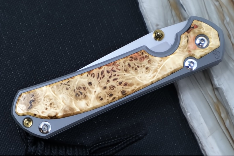 Chris Reeve Knives Small Sebenza 31 - Tanto / Box Elder Inlay / CPM-Magnacut Steel S31-1132 (A2)