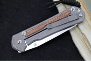 Chris Reeve Knives Large Sebenza 31 Left Handed - Insingo Blade / Natural Canvas Micarta L31-1223 - Northwest Knives