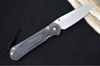 Chris Reeve Knives Large Sebenza 31 Left Handed - Insingo Blade / Black Canvas Micarta L31-1221