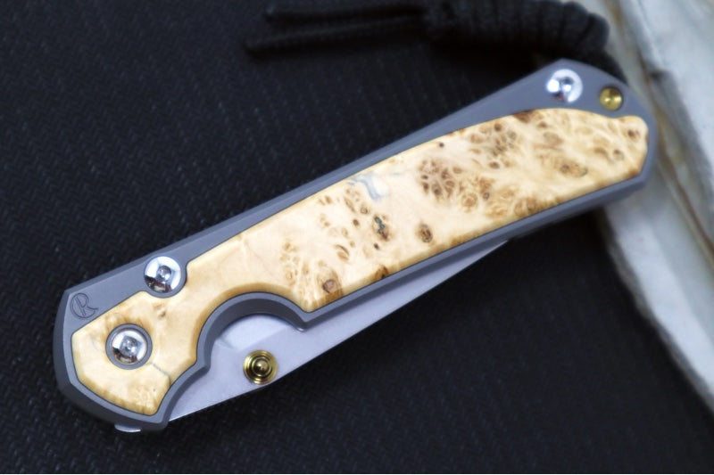 Chris Reeve Knives Small Sebenza 31 - Tanto / Box Elder Inlay / CPM-Magnacut Steel S31-1132 (A1)