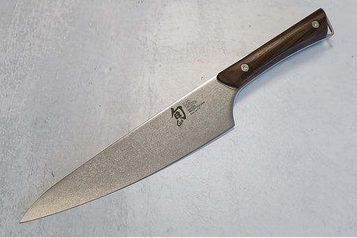 Shun Kanso - 8" Chef Knife - AUS10A High-Carbon Vanadium Stainless Steel with Heritage finish - Tagayasan Handle with Stainless Steel Rivets - Made in Seki City, Japan - Northwest Knives