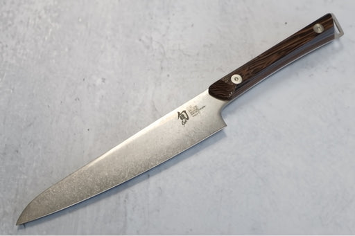 Shun Kanso - 6" Utility Knife - AUS10A High-Carbon Vanadium Stainless Steel with Heritage finish - Tagayasan Handle with Stainless Steel Rivets - Made in Seki City, Japan - Northwest Knives