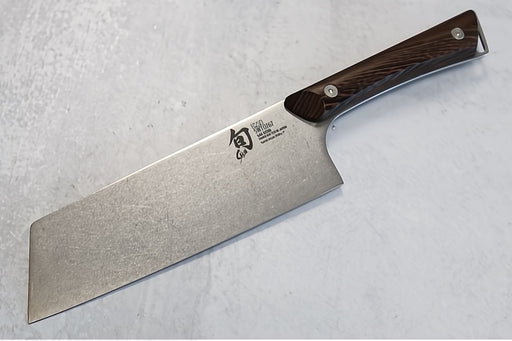 Shun Kanso - 6.50" Nakiri Knife - AUS10A High-Carbon Vanadium Stainless Steel with Heritage finish - Tagayasan Handle with Stainless Steel Rivets - Made in Seki City, Japan - Northwest Knives