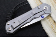 Chris Reeve Knives Small Inkosi Glass Blasted - Drop Point / CPM-Magnacut Steel / Glass Blasted Titanium Handle SIN-1108 - Northwest Knives