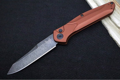 Benchmade 9400BK-03 Osborne Auto - CPM-Magnacut steel / Blackwash Finished Blade / Burnt Copper Anodized Aluminum Handle