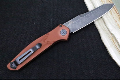 Benchmade 9400BK-03 Osborne Auto - CPM-Magnacut steel / Blackwash Finished Blade / Burnt Copper Anodized Aluminum Handle