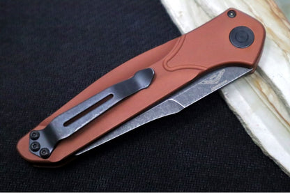 Benchmade 9400BK-03 Osborne Auto - CPM-Magnacut steel / Blackwash Finished Blade / Burnt Copper Anodized Aluminum Handle