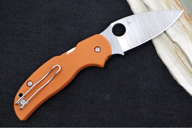 Spyderco Sage 5 - Orange G-10 Handle / Satin Finish / CPM-REX121 Steel - C123GBORP - Northwest Knives