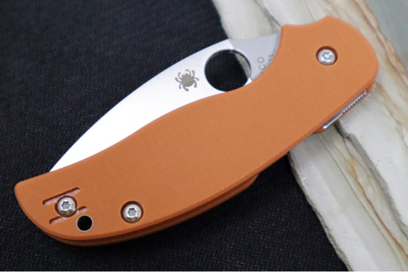 Spyderco Sage 5 - Orange G-10 Handle / Satin Finish / CPM-REX121 Steel - C123GBORP - Northwest Knives
