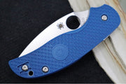 Spyderco Sage 5 - Blue FRN Handle / Satin Blade / CPM-SPY27 Steel - C123PCBL - Northwest Knives