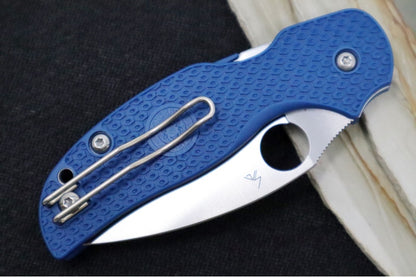 Spyderco Sage 5 - Blue FRN Handle / Satin Blade / CPM-SPY27 Steel - C123PCBL