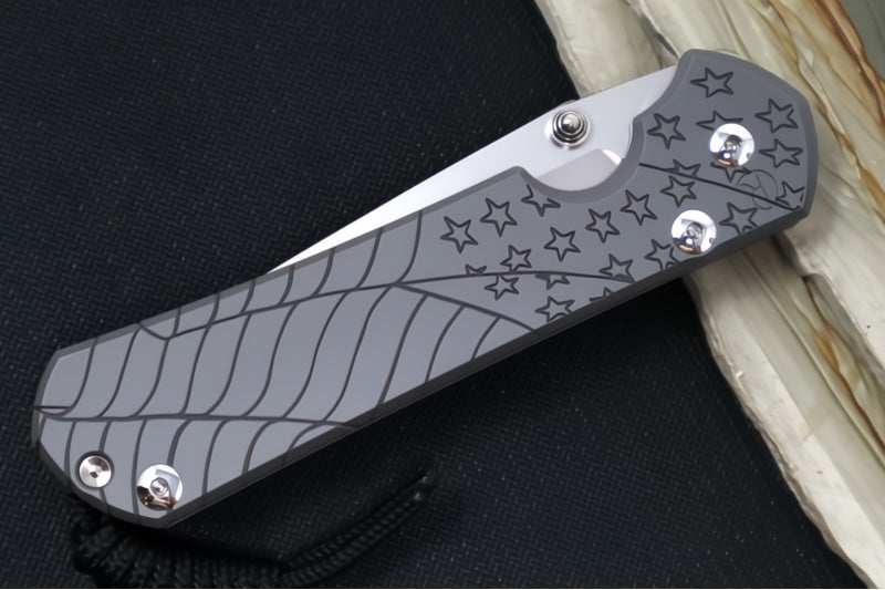 Chris Reeve Knives Large Sebenza 31 CGG "Forever Flag" - Tanto Blade / Magnacut Steel / Titanium Handle L31-1510