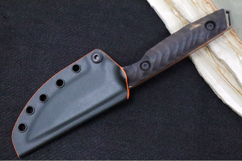 Toor Knives Field 3.0 Spanish Moss - Spanish Moss KG Gunkote Finished Blade / CPM-3V Steel / Black G-10 Handle / Kydex Sheath