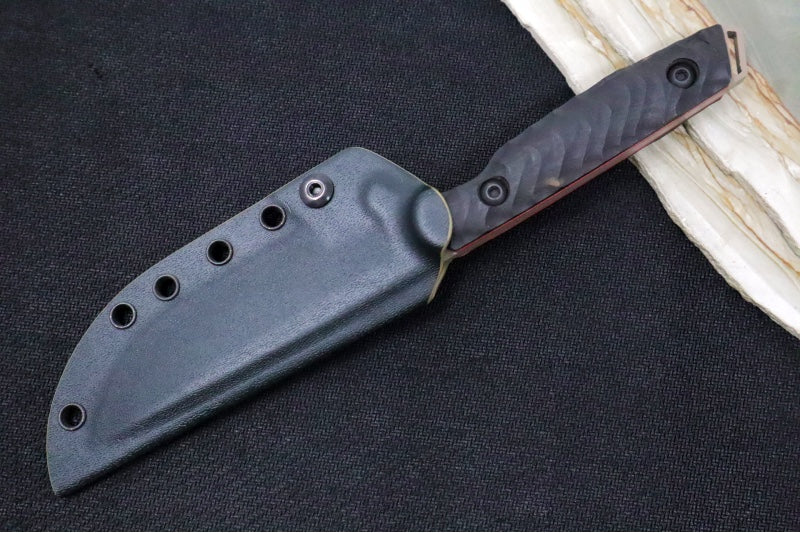 Toor Knives Field 2.0 Canyon Drab - Canyon Drab KG Gunkote Finished Blade / CPM-154 Steel / Ebony Dynamic Fluting Handle / Kydex Sheath