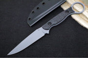 Toor Knives Serpent S Phantom Grey - Phantom Grey KG Gunkote Blade / CPM-M4 Steel / Black G-10 Handle / Kydex Sheath - Northwest Knives